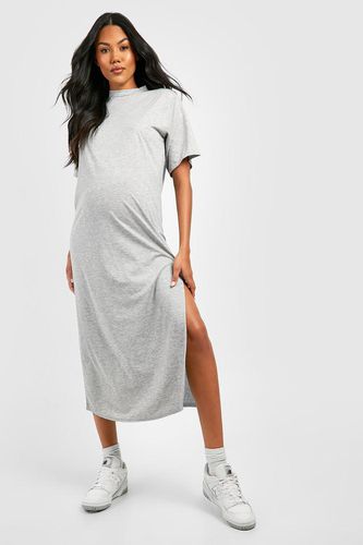 Womens Maternity T-shirt Midaxi Dress - - 14 - boohoo - Modalova