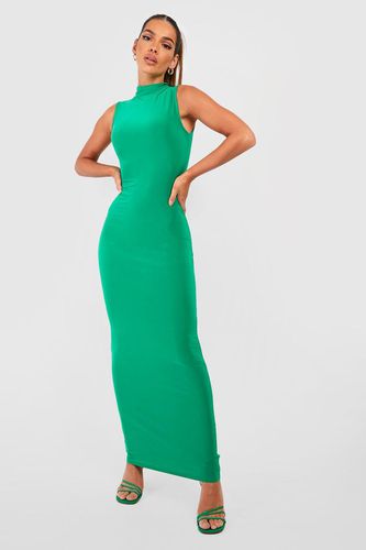 Womens Premium Heavy Weight Slinky High Neck Maxi Dress - - 16 - boohoo - Modalova