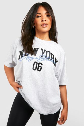 Womens Plus New York Script T-shirt - - 16 - boohoo - Modalova