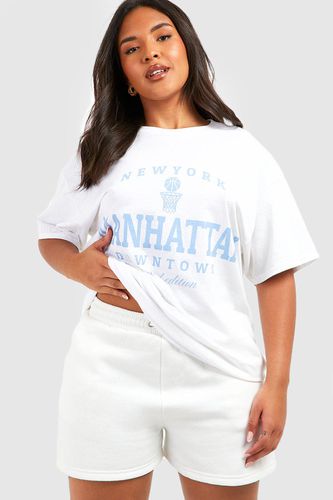 Womens Plus Manhattan Printed T-shirt - - 16 - boohoo - Modalova