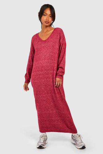 Womens Slouchy Soft Knit Maxi Knitted Dress - - 12 - boohoo - Modalova