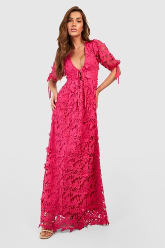Womens Premium Lace Open Back Maxi Dress - - 10 - boohoo - Modalova