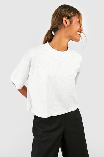 Womens Basic Cotton Boxy Cropped T-shirt - - 16 - boohoo - Modalova