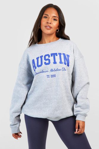 Womens Plus Austin Slogan Sweatshirt - - 22 - boohoo - Modalova