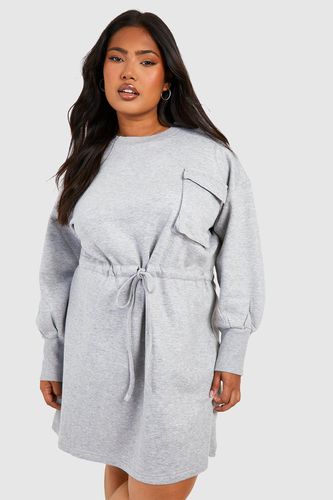 Womens Plus Pocket Detail Sweat Dress - - 18 - boohoo - Modalova