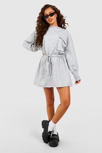 Womens Pocket Detail Sweat Dress - - 16 - boohoo - Modalova