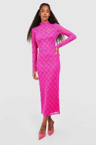 Womens Lace Long Sleeve Midaxi Dress - - 16 - boohoo - Modalova