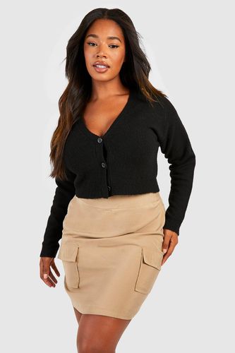 Womens Plus Woven Pocket Detail Cargo Mini Skirt - - 18 - boohoo - Modalova