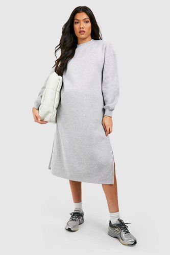 Womens Maternity Super Oversized Midi Sweat Dress - - 14 - boohoo - Modalova