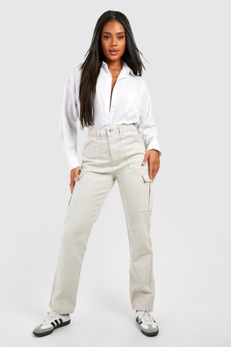 Womens Basics Cargo Pocket Jeans - - 12 - boohoo - Modalova