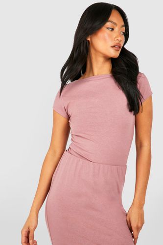 Womens Premium Super Soft Cap Sleeve Backless Top - - 14 - boohoo - Modalova
