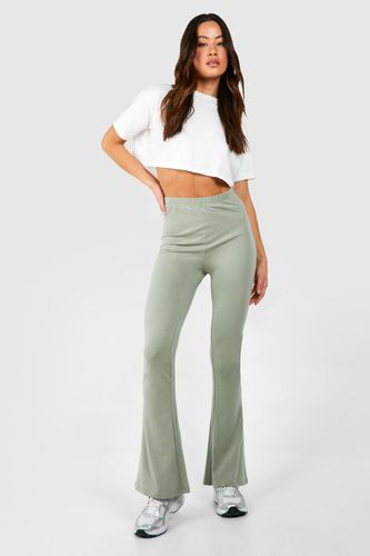 Womens Tall Premium Super Soft Basic Flare Trousers - - 12 - boohoo - Modalova