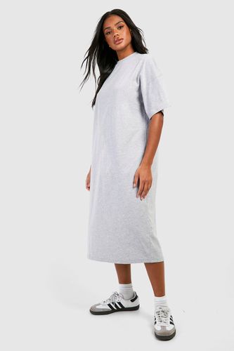 Womens Cotton Super Oversized Midi T-shirt Dress - - 10 - boohoo - Modalova