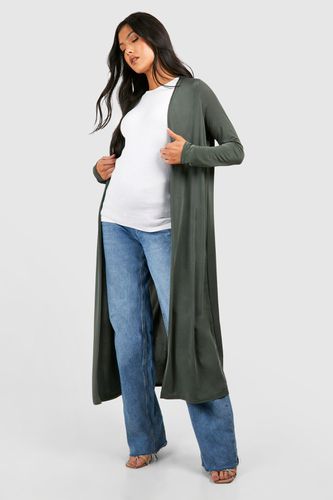 Womens Maternity Slinky Duster Jacket - - 12 - boohoo - Modalova