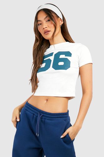 Womens 56 Slogan Fitted T-shirt - - XS - boohoo - Modalova