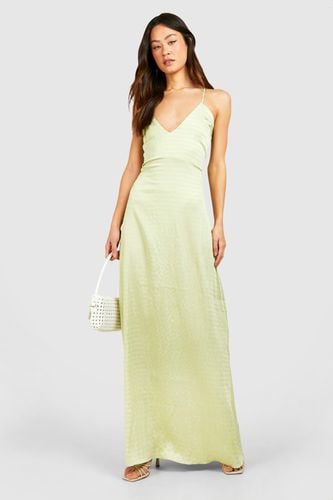 Womens Tall Textured Strappy Maxi Dress - - 16 - boohoo - Modalova