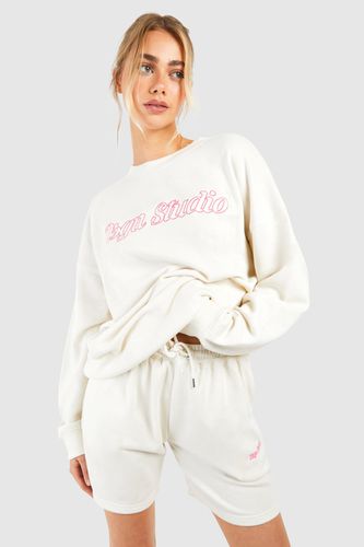 Womens Dsgn Studio Script Oversized Sweatshirt - - M - boohoo - Modalova