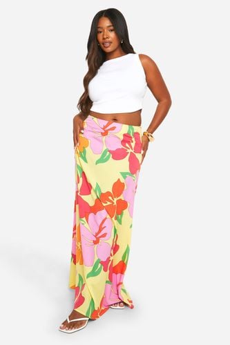 Womens Plus Floral Maxi Slip Skirt 1 - - 18 - boohoo - Modalova
