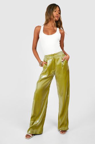 Womens Woven Shimmer Trouser - - 10 - boohoo - Modalova