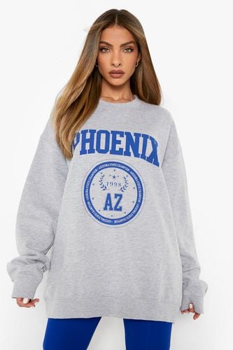 Womens Phoenix Printed Oversized jumper - - M - boohoo - Modalova