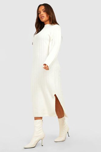 Womens Plus Chunky Rib Soft Knitted Midaxi Dress - - 26 - boohoo - Modalova