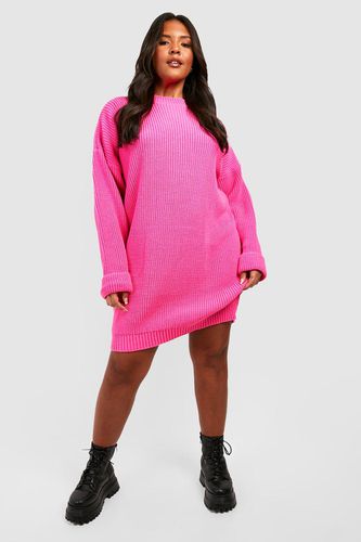 Womens Plus Knitted Jumper Dress - - 20 - boohoo - Modalova