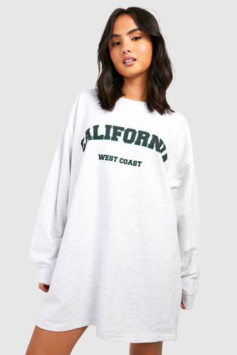 Womens California Slogan Oversized Sweatshirt Dress - - S - boohoo - Modalova