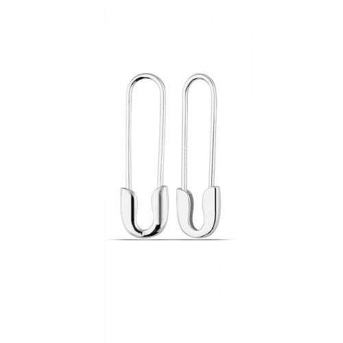 Womens Sterling Silver Safety Pin Earring - - One Size - NastyGal UK (+IE) - Modalova