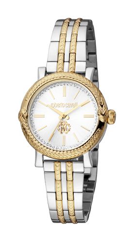 Analog Watch for Women with Stainless Steel Band, Water Resistant, RC5L019M0095, Multicolour-Silver - - One Size - Roberto Cavalli - Modalova