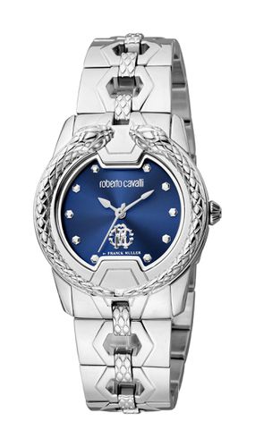 Womens Blue Dial Stainless Watch - - One Size - NastyGal UK (+IE) - Modalova