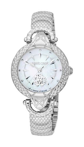 Womens Silver Stainless Steel Watch - - One Size - Roberto Cavalli - Modalova