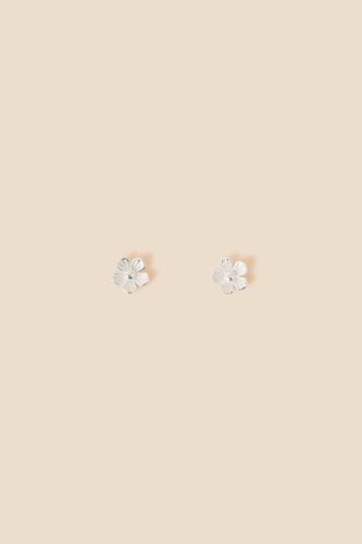 Womens Sterling Silver Flower Stud Earrings - - One Size - NastyGal UK (+IE) - Modalova