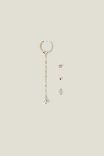 Womens St 4X Sprkle Chain Studs - - One Size - NastyGal UK (+IE) - Modalova