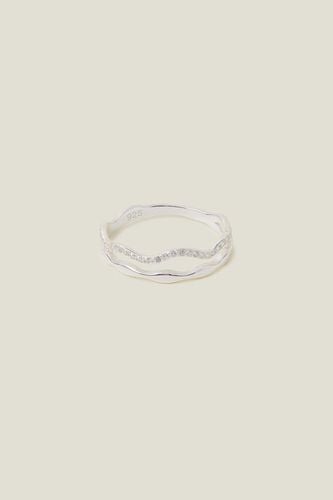 Womens St Sprkle Wiggle Ring - - XS - Accessorize - Modalova