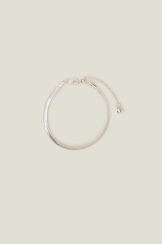 Womens Sterling Silver-Plated Omega Chain Bracelet - - One Size - Accessorize - Modalova