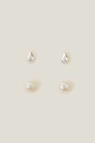 Womens St 2X Molten Pearl Studs - - One Size - Accessorize - Modalova