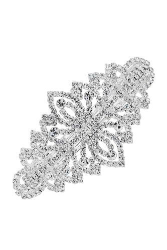 Womens Silver Ornate Crystal Hair Clip - - One Size - NastyGal UK (+IE) - Modalova