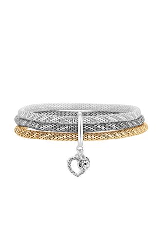 Womens Silver and Rose Gold Mesh Stretch Bracelet Gift Set - - One Size - NastyGal UK (+IE) - Modalova