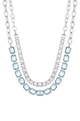 Womens Silver Light Azure Square Choker Necklace - - One Size - NastyGal UK (+IE) - Modalova