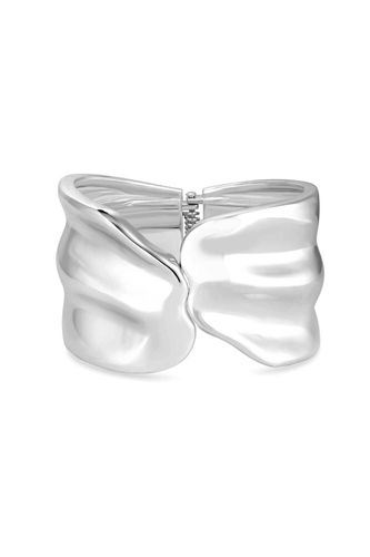 Womens Silver Polished Fluid Cuff Bracelet - - One Size - NastyGal UK (+IE) - Modalova