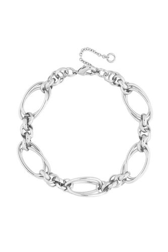 Womens Silver Polished Knot Chain T Bar Bracelet - - One Size - Mood - Modalova