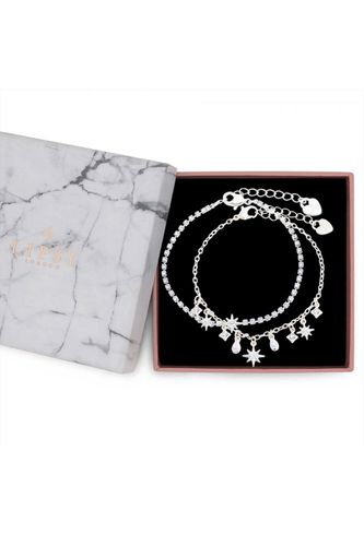 Womens Silver Celestial Charm Bracelet - Gift Boxed - - One Size - Lipsy - Modalova