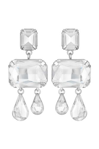 Womens Silver Crystal Abstract Drop Earrings - - One Size - NastyGal UK (+IE) - Modalova