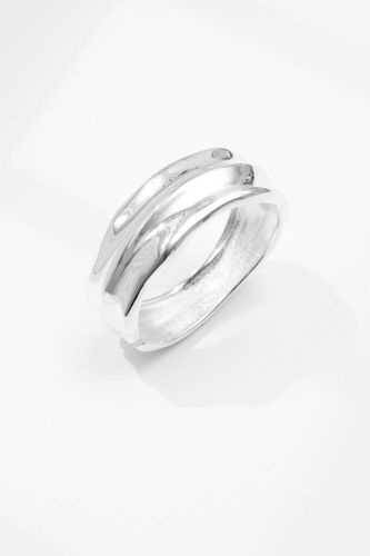 Womens Silver Polished Organic Chunky Cuff Bracelet - - One Size - NastyGal UK (+IE) - Modalova
