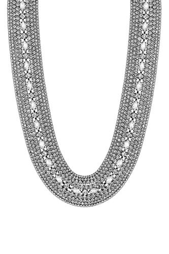 Womens Hematite Crystal Cupchain Statement Choker Necklace - - One Size - NastyGal UK (+IE) - Modalova