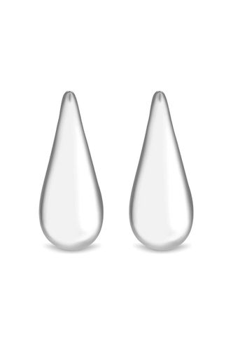 Womens Recycled Sterling Silver Plated Teardrop Earrings - Gift Pouch - - One Size - Inicio - Modalova