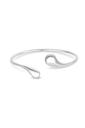 Womens Recycled Sterling Silver Plated Bangle Bracelet - Gift Pouch - - One Size - Inicio - Modalova