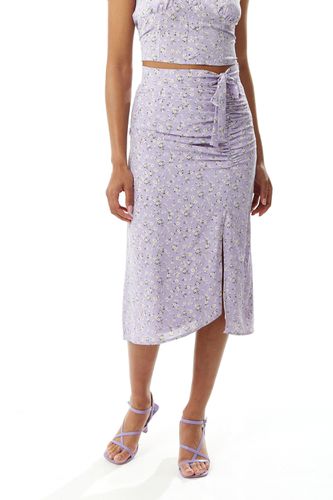 Womens Floral Midi Skirt in Lilac - - 8 - Liquorish - Modalova