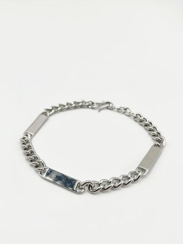 Chunky silver bracelet with T bar clasp - - One Size - SVNX - Modalova