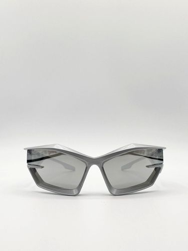 Racer Style Sunglasses in Silver - - One Size - SVNX - Modalova